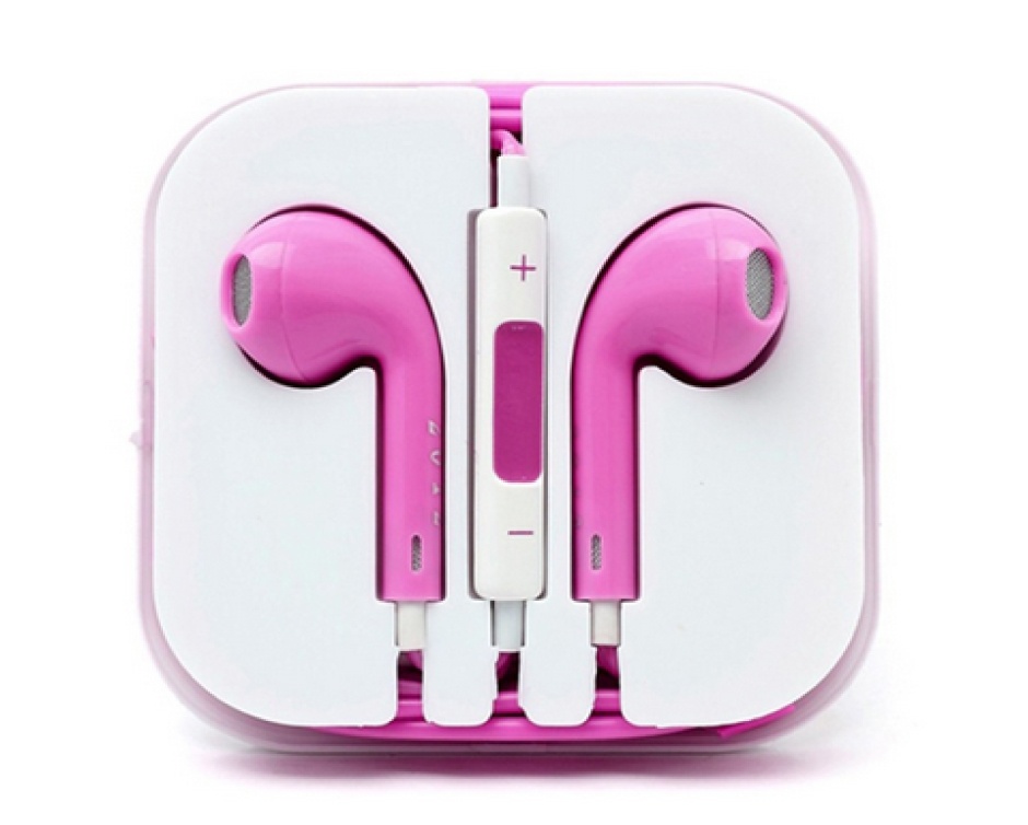 9 for a Pair of iPhone 5 Headphones with Mic, Choose from 9 Colours