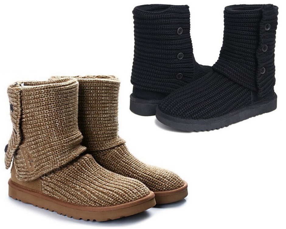 49 for a Pair of UGG Inspired Wool Fabric Boots, Choose from 4 Colours