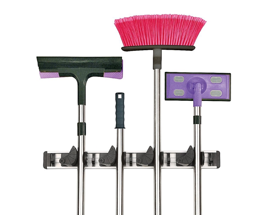 16 for a 5 Hook DIY Wall Mounted Cleaning Supply Holder Buytopia