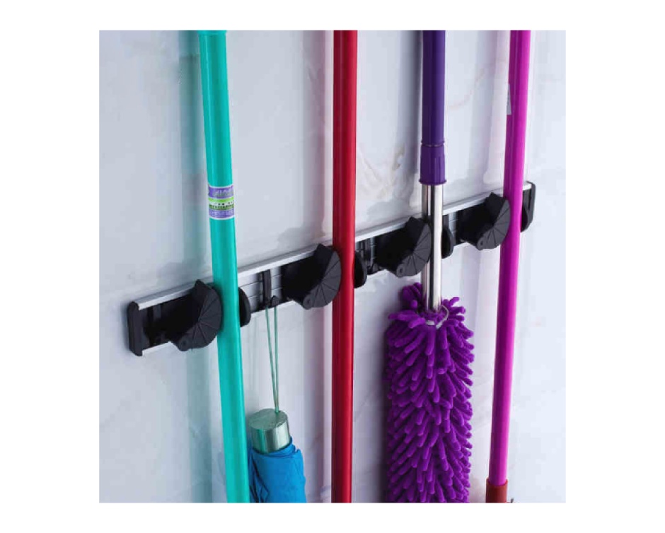 16 for a 5 Hook DIY Wall Mounted Cleaning Supply Holder Buytopia